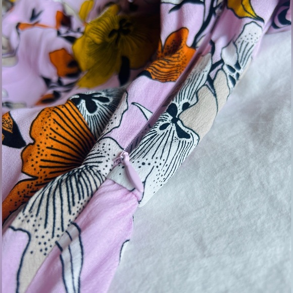 NWOT Maje Floral Asymmetrical One-Shoulder Midi Dress - Picture 9 of 9